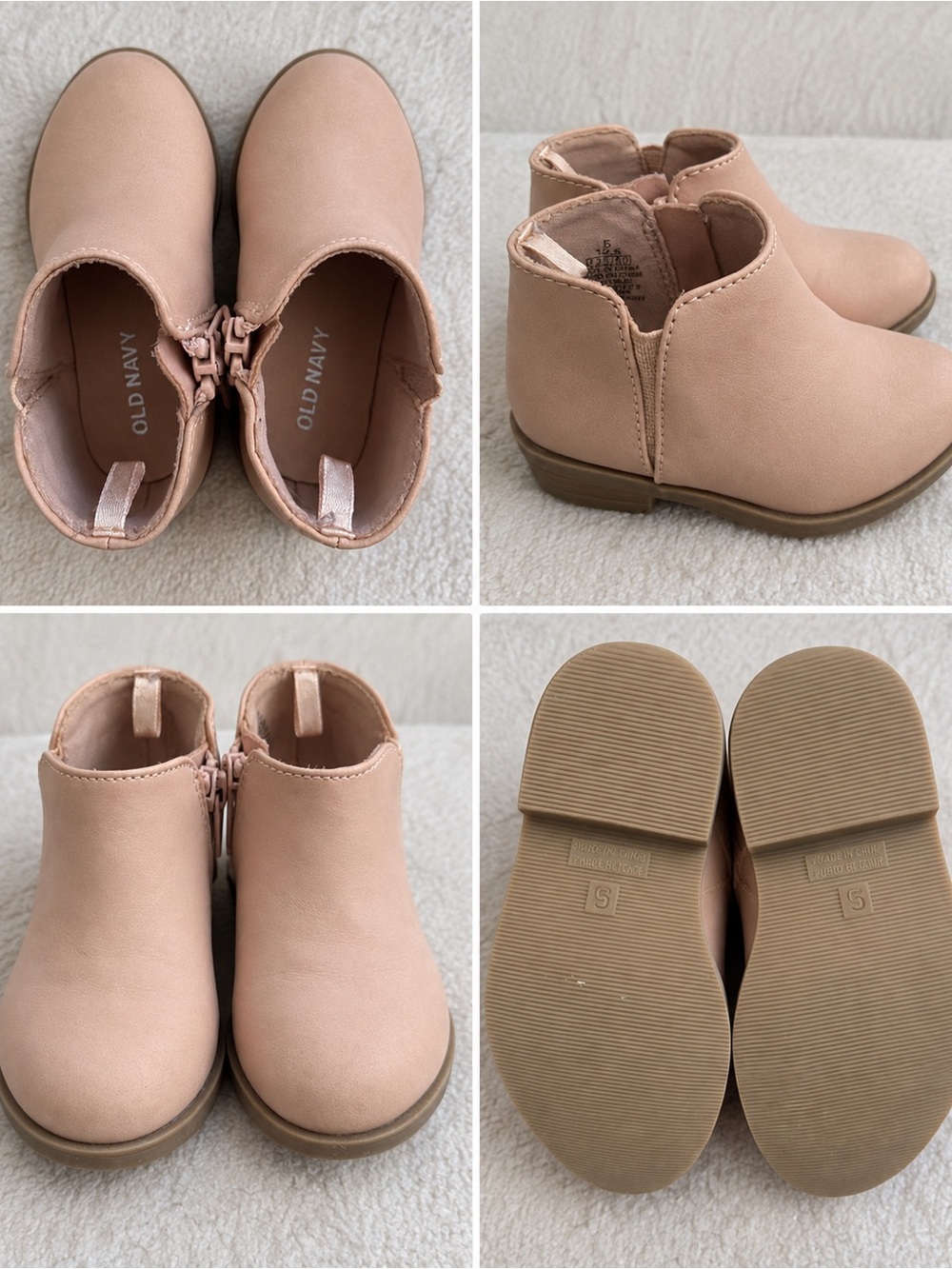 Old Navy Toddler Girls Blush Ankle Boots
